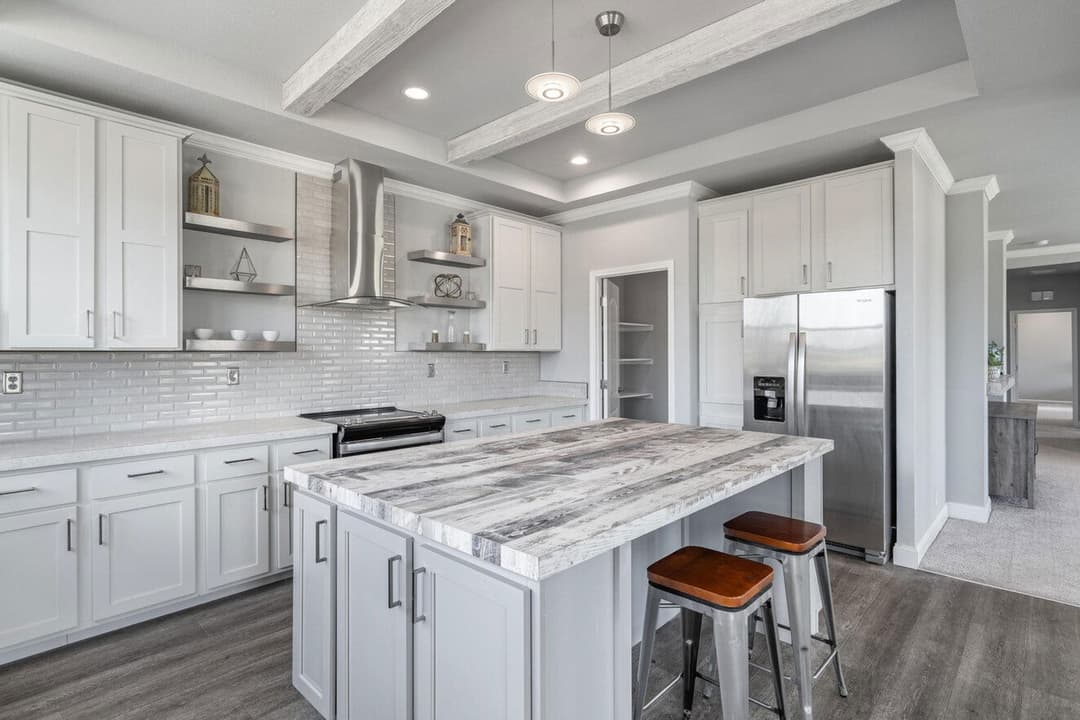 Emerald estate kitchen home features