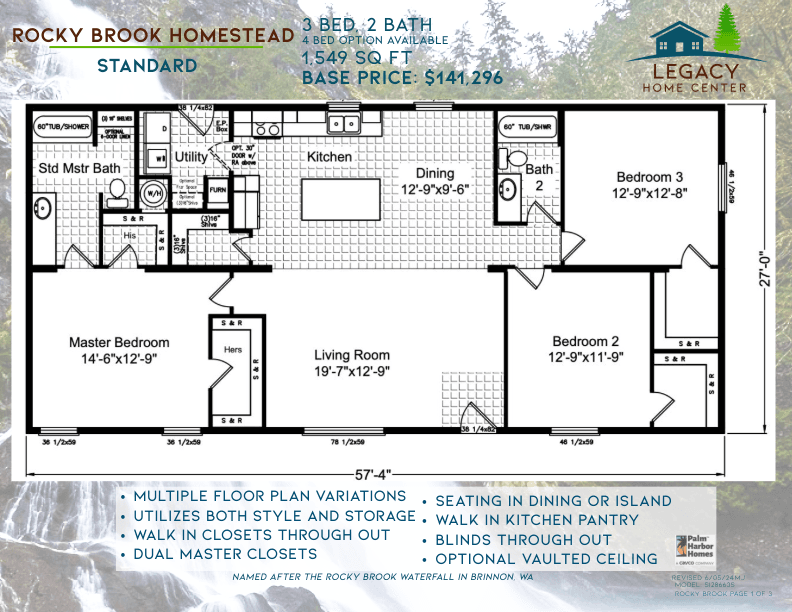 Hornbrook 28573s  home features